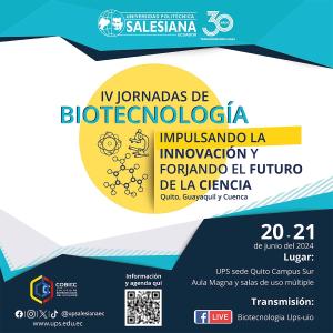 Afiche de las IV Jornadas de Biotecnología